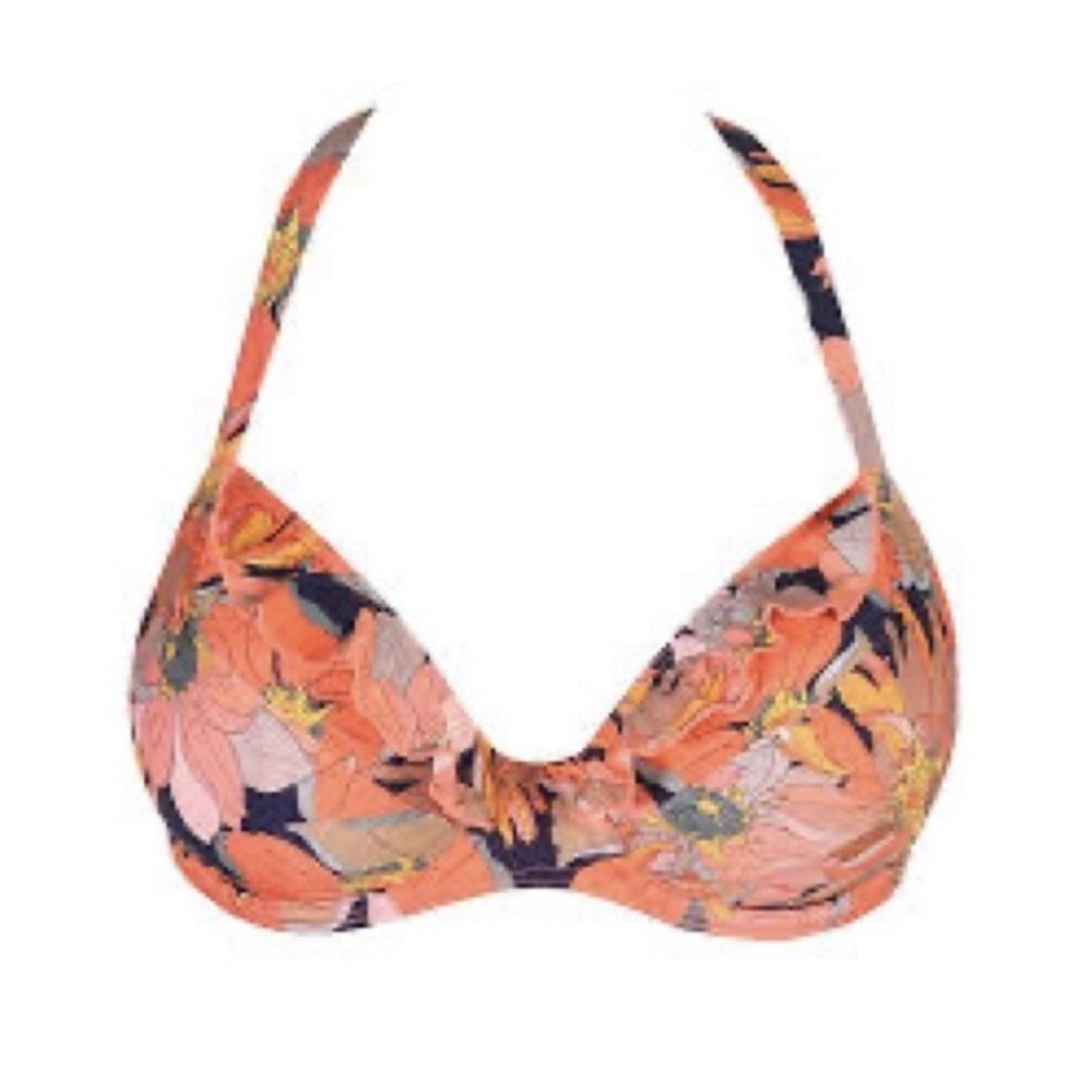 PrimaDonna Sherry Floral Bikini Top Womens 32F  Swim Underwire Beach‎ Resort